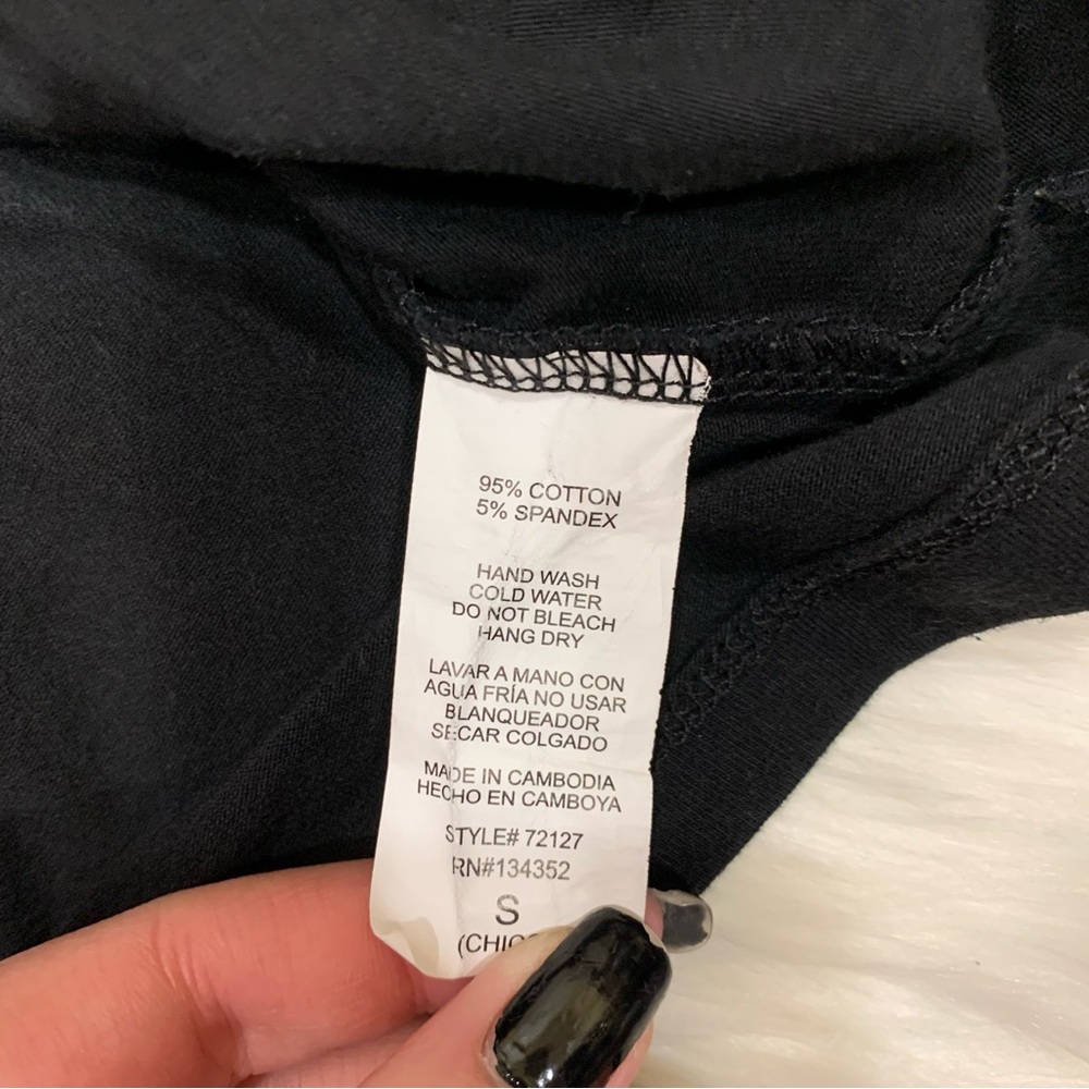 Black cropped tank top - Picture 5 of 5